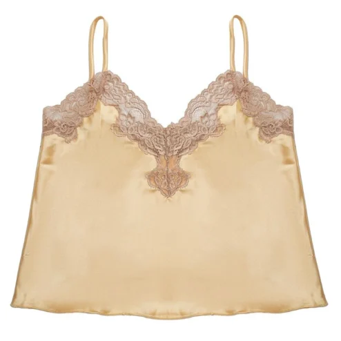 JFMUSR45 Top lencero en satén y puntilla