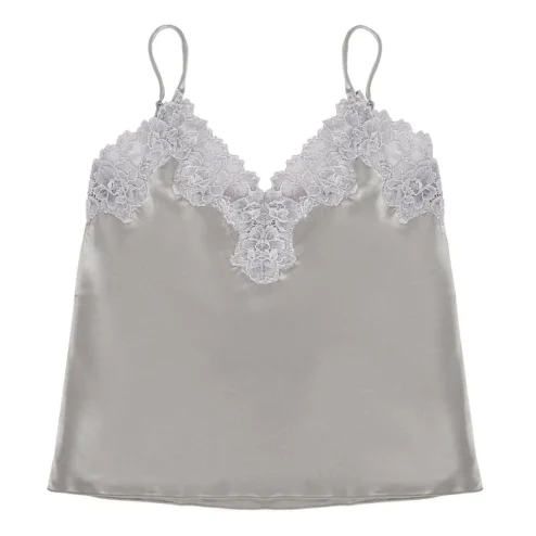 Top lencero satén y puntillas - JFMUSR29