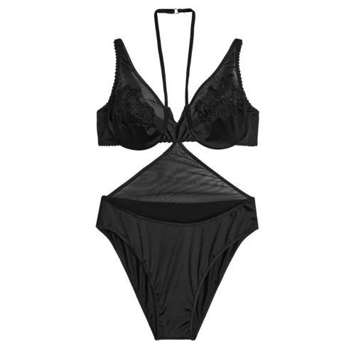 Body con recortes y apliques - BODYXX02