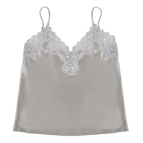 Top lencero satén y puntillas - JFMUSR29